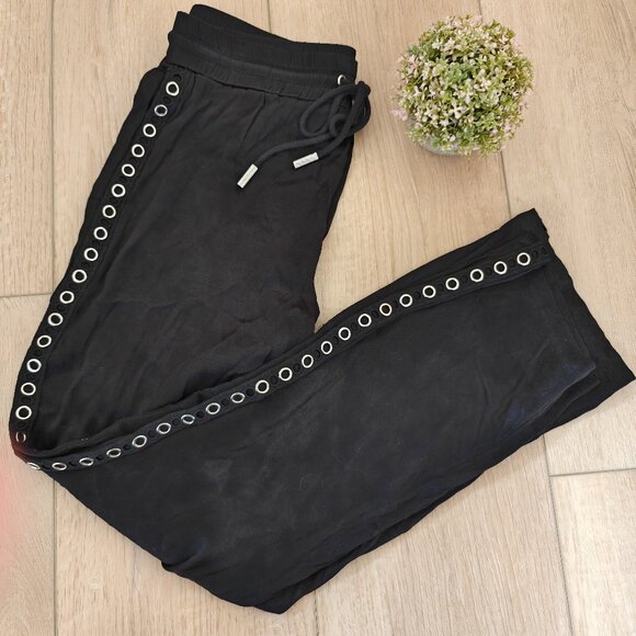 Kooples x Sport Grommet Black Pants 8 or L - Picture 3 of 11